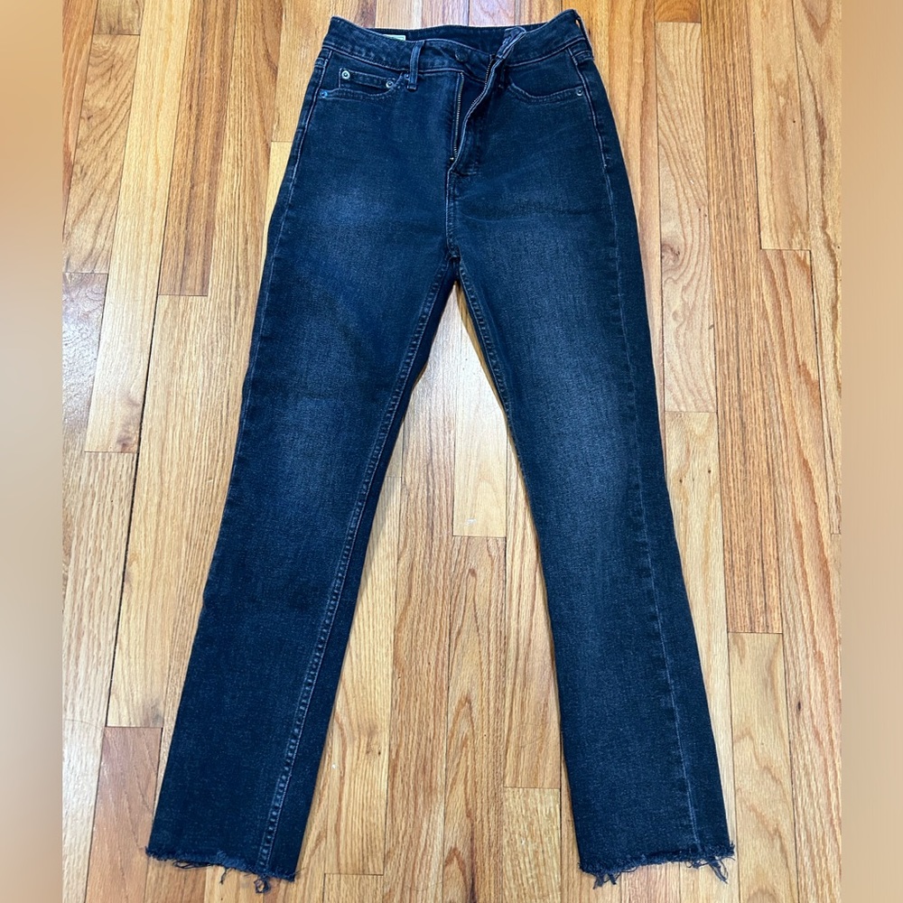 Sky High Vintage Slim Black Jeans 25 0R